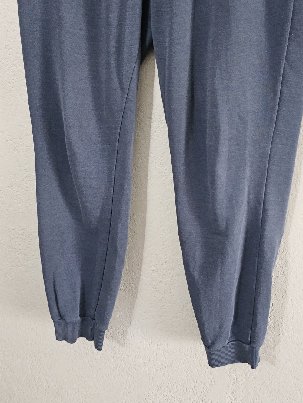 adidas Pull On Jogger Sweatpants Dark Blue Mens Medium Elastic Waist - Picture 3 of 9